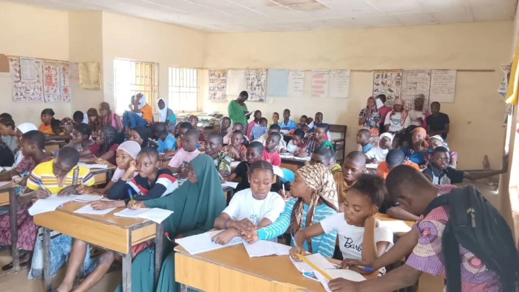 Students participating in TAF coaching